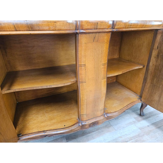 Baroque-Style Walnut Sideboard with Four Doors and Four Drawers, 1960 For Sale - Image 18 of 18