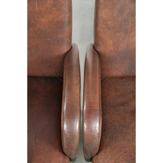 Dining Armchairs in Cow Leather, Set of 6 For Sale - Image 9 of 15