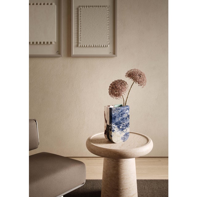 Modern Hancrafted Marble Italian Vase Designed by Arthur Arbesser For Sale - Image 3 of 12