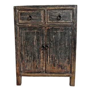 Aged Jiling Side Cabinet / Nightstand For Sale