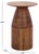 Contemporary Karu Accent Table in Walnut For Sale - Image 3 of 6