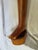 Hand crafted foot lamp signed by artist "Marvin". Works great. Dimensions: 41" tall (to top of finial) 11" base (at widest...