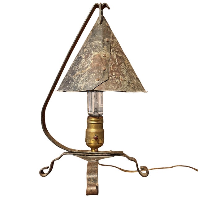 Early 20th Century American Arts & Crafts Table Lamp For Sale In Chicago - Image 6 of 12