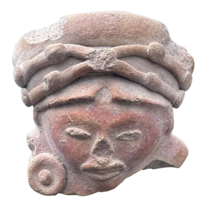 Pre-Columbian Jamacoaque Terracotta Head Fragment