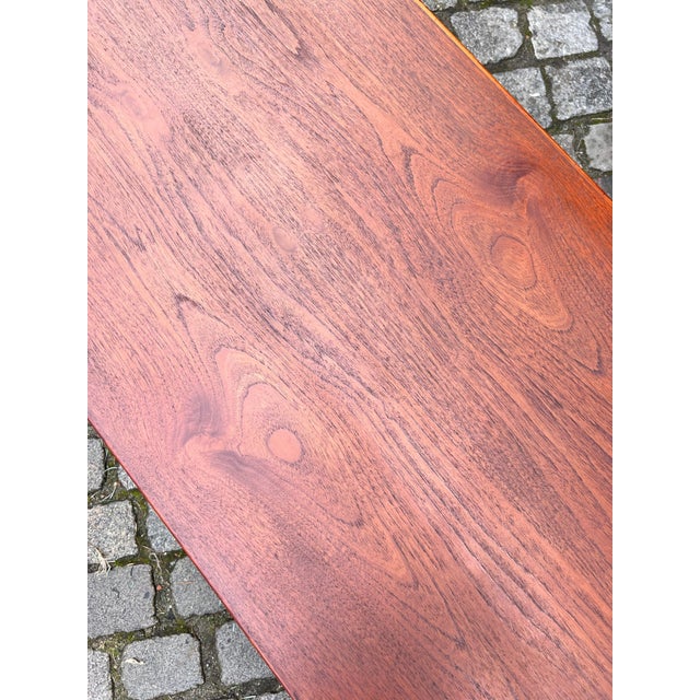 Brown Danish Desk in Teak For Sale - Image 8 of 11