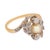 19th Century Victorian Pearl Old European Cut Diamond 18k Yellow Gold Ring, Size 4.5 For Sale - Image 4 of 7