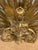 Vintage Brass Fireplace Peacock Folding Fan Screen For Sale - Image 11 of 12