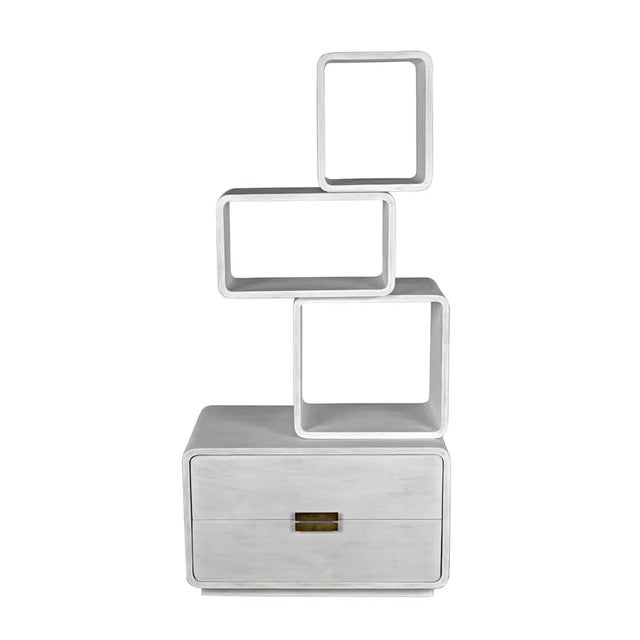 Noir NOIR Belini Bookcase, White Wash For Sale - Image 4 of 6