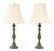 Modern Verdigris Bronzed Table Lamps, Pair For Sale