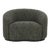 Soft Forest Green & Charcoal Swivel Chair For Sale
