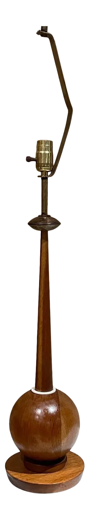 1960s Angelita Mahogany Table Lamp After Tony Paul Westwood