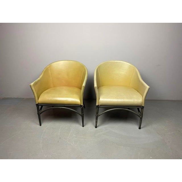 Mid-Century Modern Leather Dining Chairs by Antonio Budji Layug, Philippines, 1970s, Set of 2 For Sale - Image 16 of 18