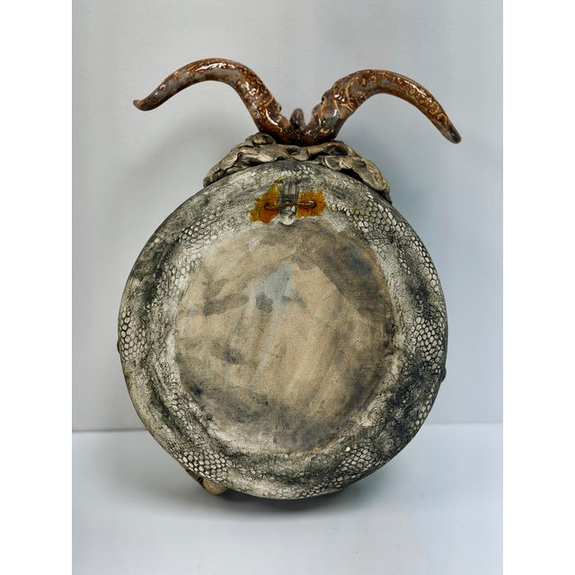 Vintage Richard Marshall Ceramic 'Woo' Dragon Wall Sconce For Sale - Image 10 of 11