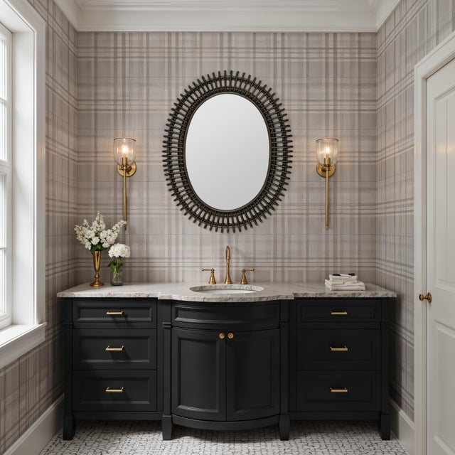 Harrison Oval Rattan Loop Wall Mirror For Sale - Image 9 of 9