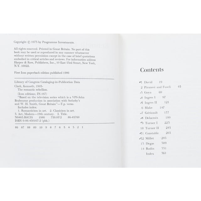 French The Romantic Rebellion by Kenneth Clark For Sale - Image 3 of 6