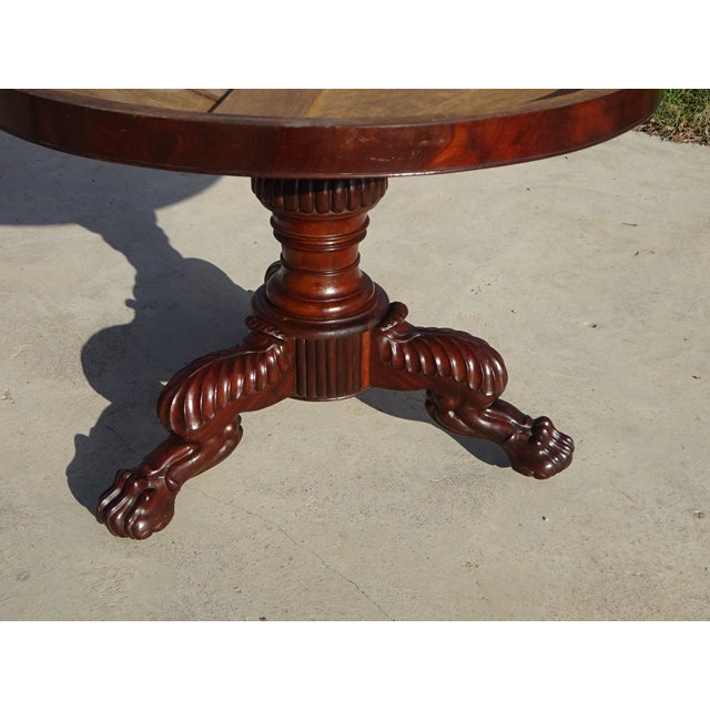 Restoration Period Pedestal Table with Rotating Marble Top For Sale - Image 11 of 18