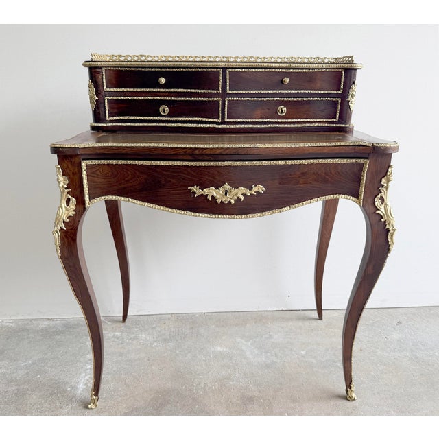 Early 20th Century French Bronze Mounted Ladies Writing Desk For Sale - Image 4 of 13