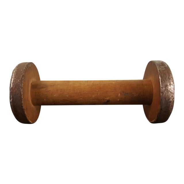 Vintage Industrial Wood Spool Chairish