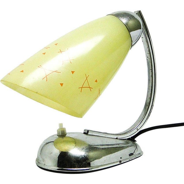 Silver Space Age Night Lamp by J. Hurka for Napako, Czechoslovakia, 1960s For Sale - Image 8 of 8