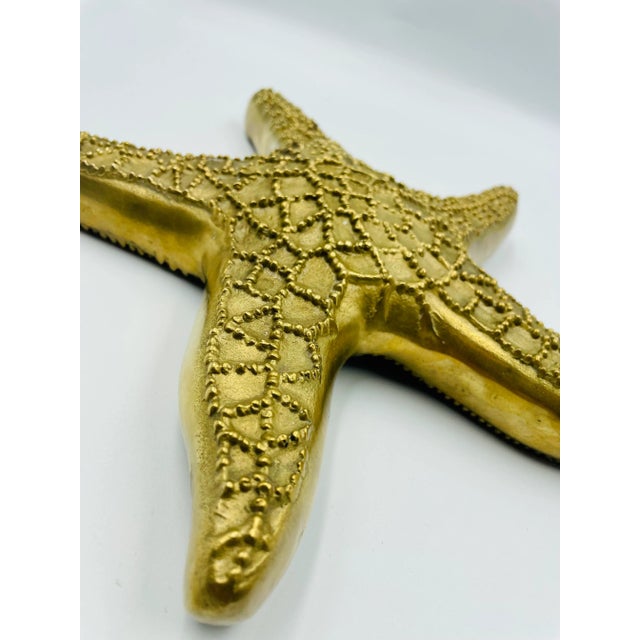 Mid 20th Century Solid Brass Starfish For Sale - Image 4 of 12