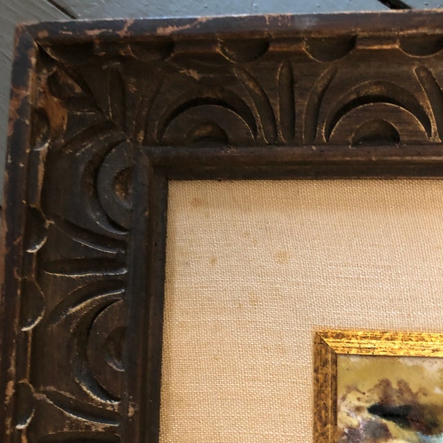 Original Vintage Painted Copper Enamel Painting Canadian Geese For Sale In Philadelphia - Image 6 of 9