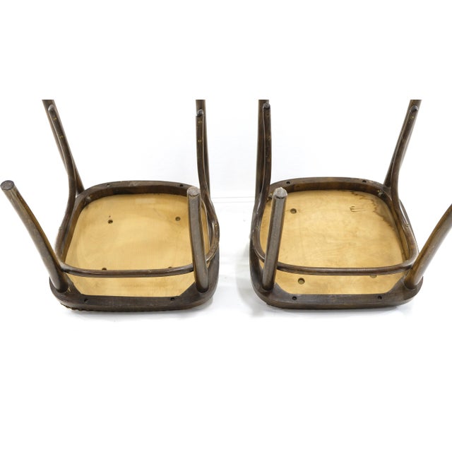 Wood Vintage Bentwood Chairs, 1970s, Set of 4 For Sale - Image 7 of 8