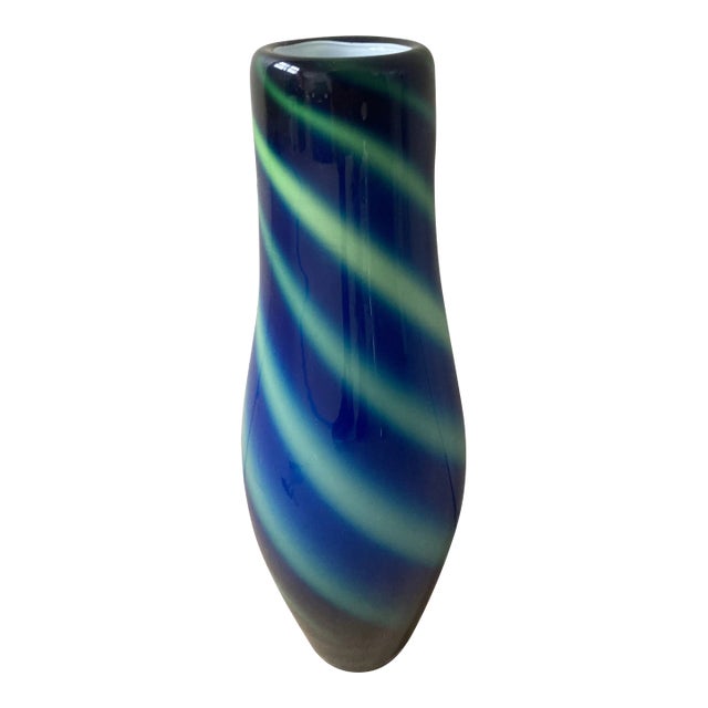 Mid-Century Swirl Pop Art Vase For Sale