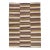 2020s Room Size Striped Flatweave Kilim Wool Rug in Beige For Sale
