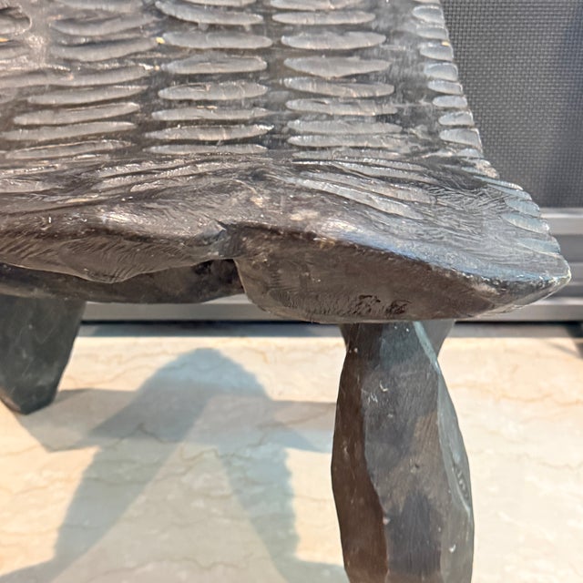 Rustic Carved Wood Stool Fun shape. Every home needs a quirky element and this one is perfect. 15” sq x 16.5”