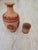 Vintage Folk Art Cuernavaca Mexican Folk Art Terracotta Botellón & Cup Set - 2 Pieces For Sale - Image 4 of 12