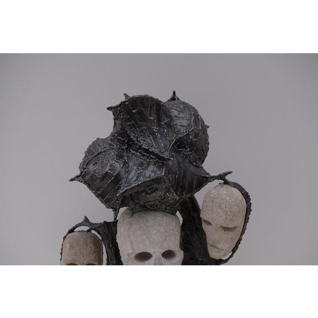 Hugo Verheyen, Devastating Choice, 1980, Limestone and Metal For Sale - Image 4 of 12