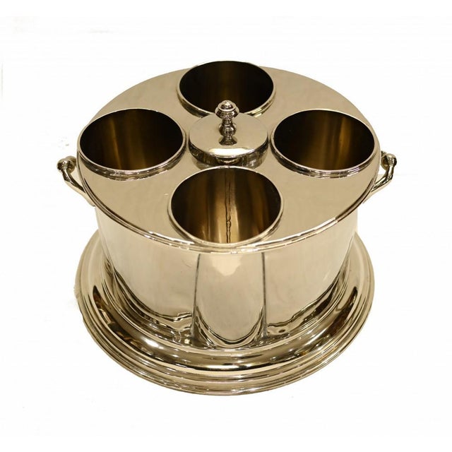 Silver-Plated Wine Cooler For Sale - Image 4 of 10
