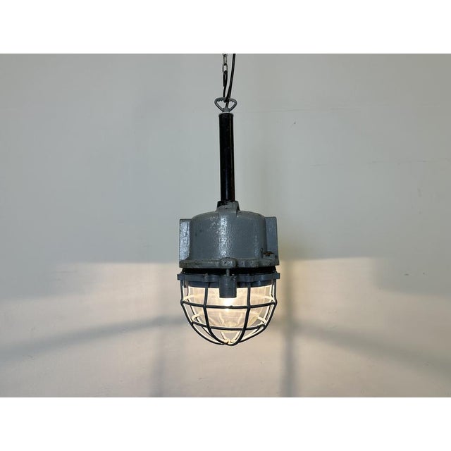 Dark Grey Cast Aluminium Explosion Proof Light from Elba, 1970s For Sale - Image 16 of 17