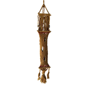 Vintage 70's Jute Macrame Wind Chime