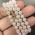 Akoya Pearl Necklace 14k Gold 27" 7.5 Mm Certified For Sale - Image 4 of 6