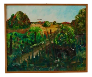 Wimar, Autumn Landscape, 1948, Oil on Canvas, Framed