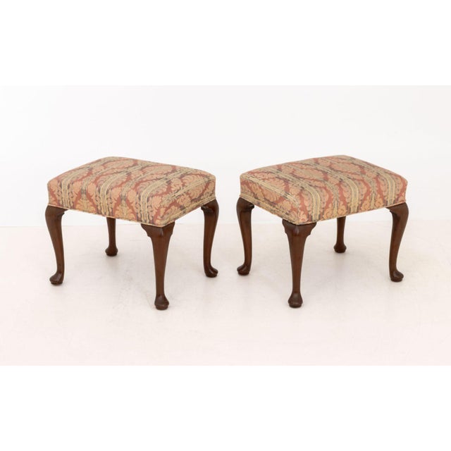 Kittinger Kittinger Colonial Williamsburg Mahogany Stools, 2 For Sale - Image 4 of 8