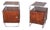 Czech Bauhaus Beech, Maple and Chrome Bedside Tables, 1930s, Set of 2 For Sale