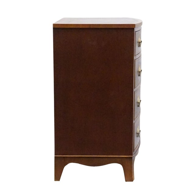 Councill Craftsman Banded Mahogany Traditional Duncan Phyfe Style 34" Four Drawer Chest For Sale - Image 12 of 12