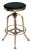 Industrial Vintage Restoration Hardware Brass Adjustable Stool For Sale - Image 3 of 8