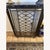 Black Vintage Metal Radiator Cover Console Table Black Real Marble Entryway Stand For Sale - Image 8 of 9