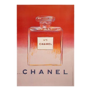 Vintage Chanel No.5 Poster – Authorized Andy Warhol Reproduction, Framede For Sale