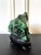 Natural Malachite Rock on Display Stand as a Scholar Stone For Sale - Image 11 of 14