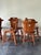 1970s Set of 6 Carved Pine Chairs Denmark 1970s For Sale - Image 5 of 6