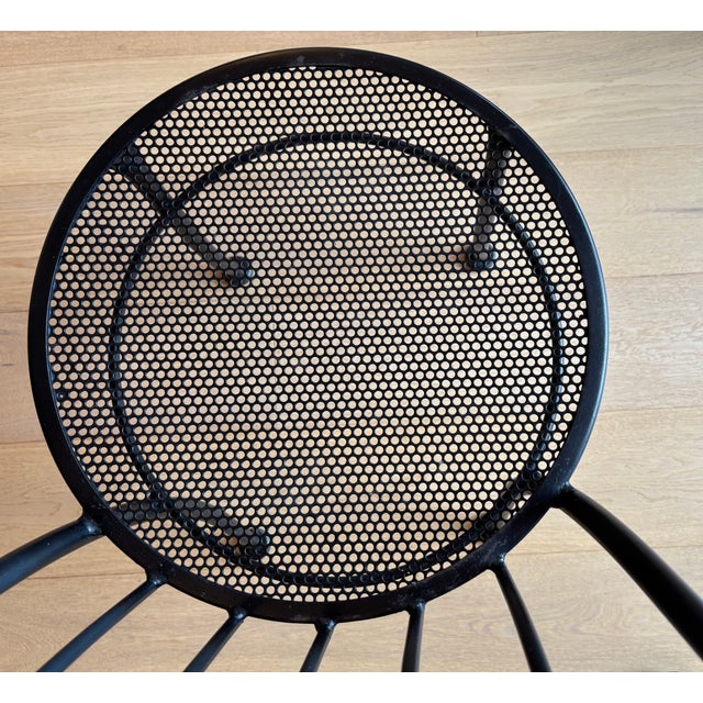 1990s Vintage Woodward Wrought Iron Cafe Chairs - Set of 2 For Sale - Image 5 of 18