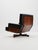 Swivel Model 401 Armchair in Rosewood by Menilio Taro for Cinova, 1960s For Sale - Image 4 of 13