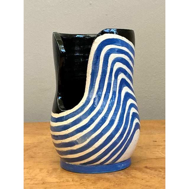 Vintage Abstract Studio Pottery Vase For Sale - Image 11 of 13