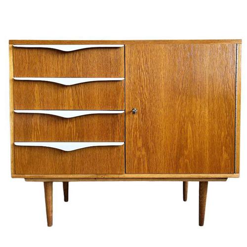 Vintage mid-century Danish design chest of drawers designed by František Jirák for Tatra Nábytok Pravenec in the 1960s....