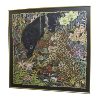 Framed Vintage Gucci Scarf For Sale
