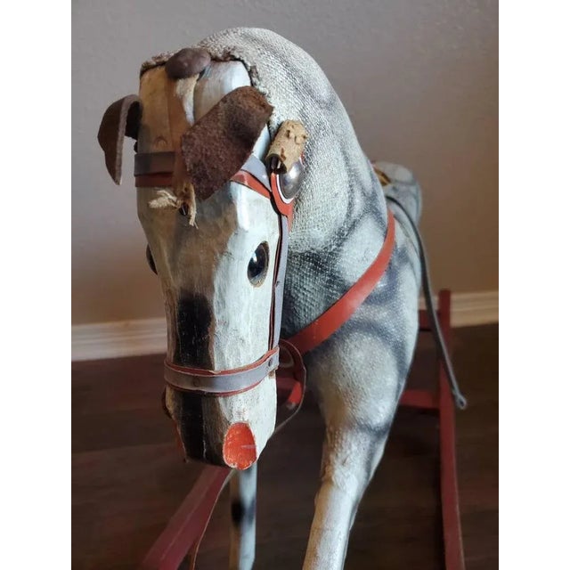 Antique Childs Rocking Horse For Sale - Image 4 of 11